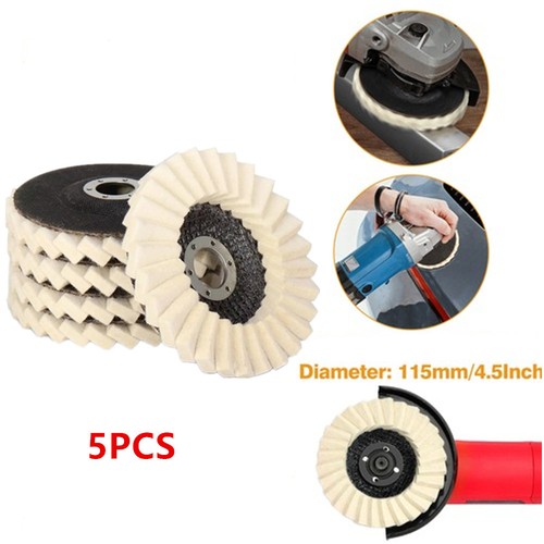 5pcs wool polishing - 4.5",