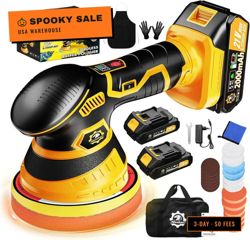 Cordless car buffer polisher - buffer,